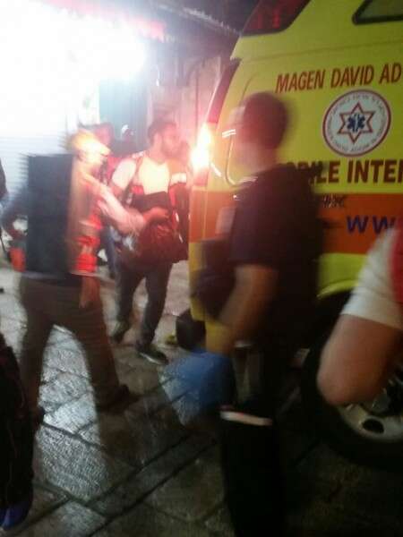 זירת האירוע // צילום: דובר מד"א ירושלים